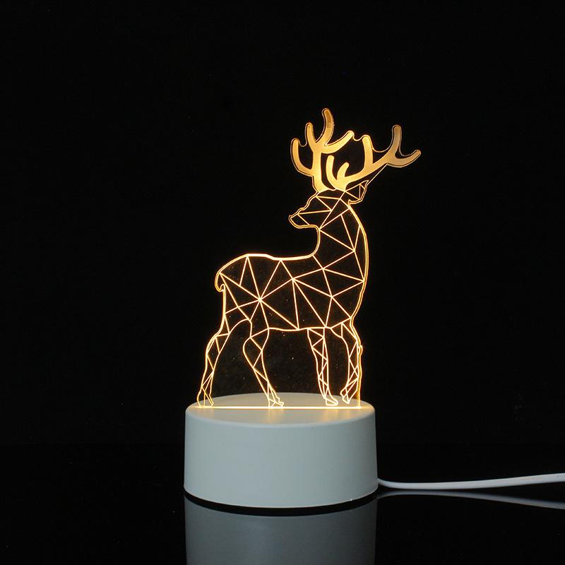 3D Cartoon Night Light: Custom Acrylic Bedside Lamp for Atmosphere & Gifts
