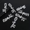 12 PCS Hidden Channel Valance Clips, 2-1/8inch Clear Plastic Blinds Clips for Valance with a Groove in The Back