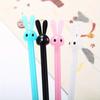 48pcs 0.5mm Cartoon Stationery Bunny Gel Pen Cute Long Ears Rabbit Signature Pen Creative Student Water Pen School Season