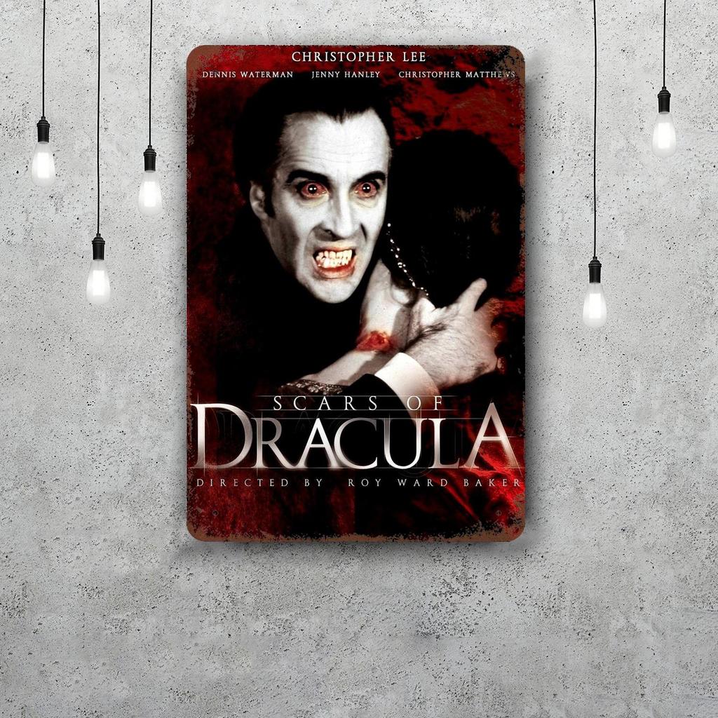 christopher lee Classic Poster Rusty Metal Plaque Retro Decorative Plate Bar Man Cave Garage Club Metal Sign Wall Decoration