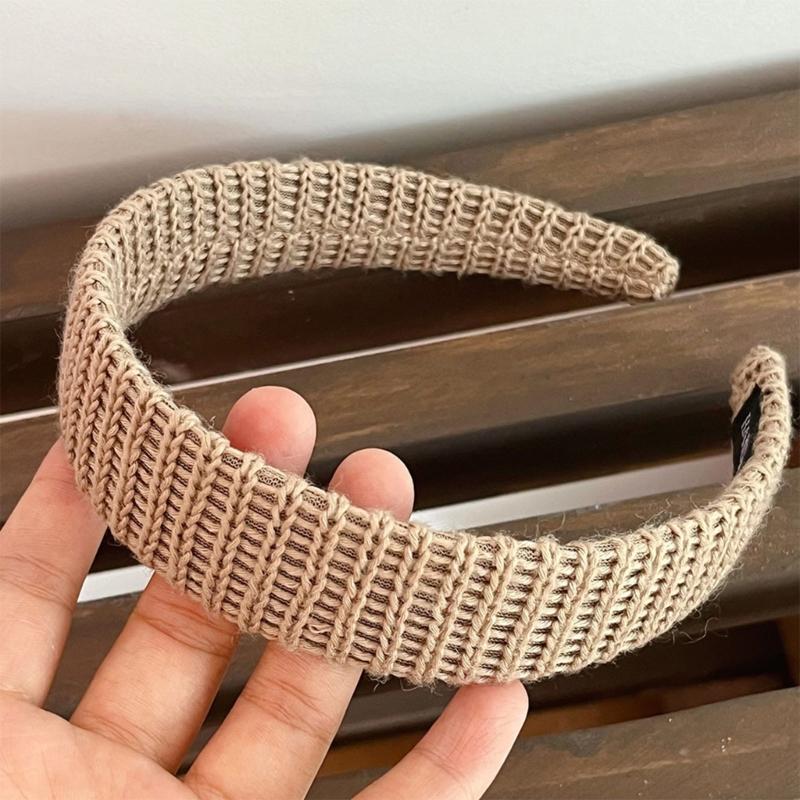 Knitted Embellished Hairband With Comfortable Headbands Secure Grip Design Comfortable Hairpiece for Women