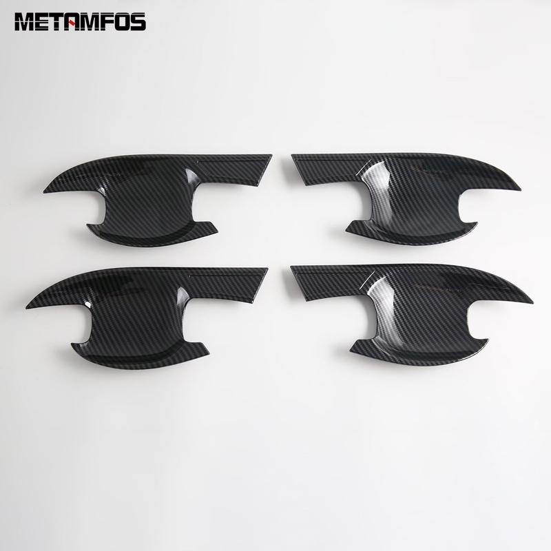 For Subaru Forester 2025 2026 Carbon Fiber Side Door Handle Bowl Cover Trim Protection Cap Exterior Accessories Car Styling