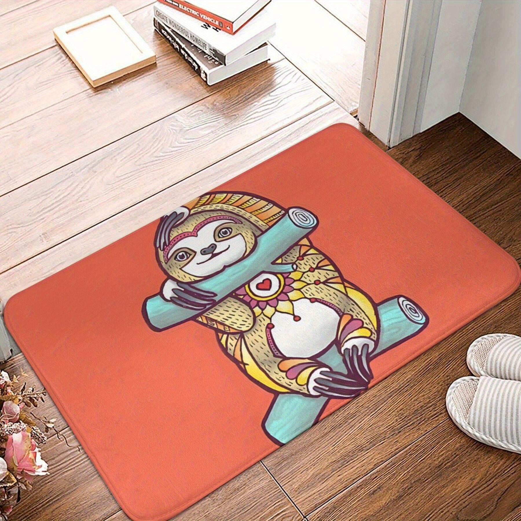 1pc Non-Slip Doormat Bath Mat Mandala Monkey Floor Carpet Entrance Doormat 40x60cm