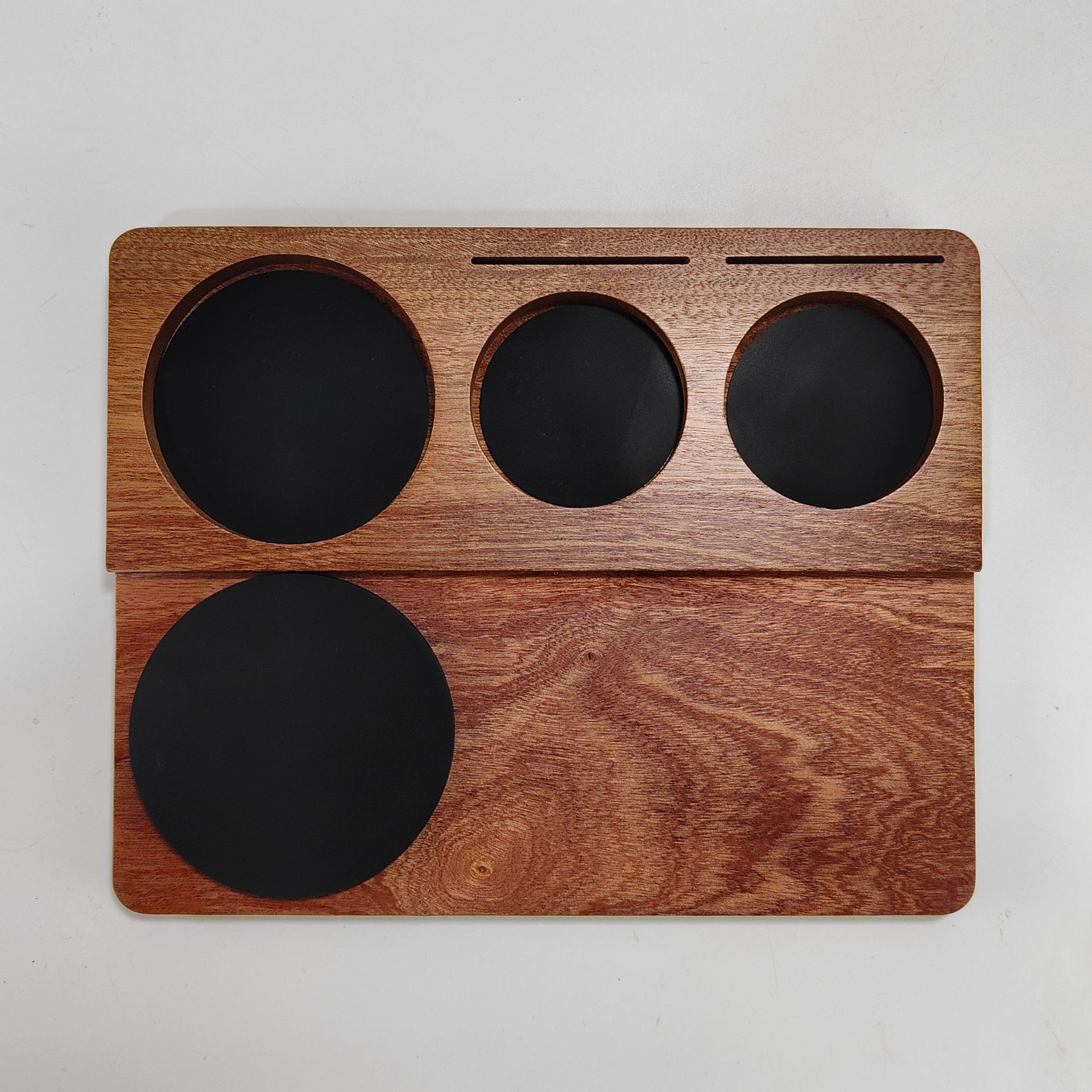 

51/54/58mm Universal Coffee Tamper Mat Station Stand Portafilter Holder Support Base Rack Wood Coffee Handle Storage Tools