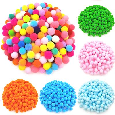10/15mm 150Stk/100Stk Schmuckherstellung DIY Kinderspielzeug Basteln Mehrfarbig Nähen Pompon Plüschball Weiche Flauschige Accessoires Handgefertigtes Material
