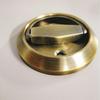 Stainless Steel Invisible Door Lock with Pull Ring, Single/Double-Sided Mounted Round Handle.