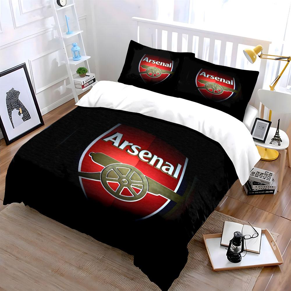 Logo dell'Arsenal con cannone. Set lenzuola Set copripiumino Copripiumini Federe(1* Copripiumino 2* Federe senza imbottitura piumone)