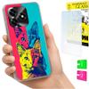 Etui Do Honor X5C Plus / X5C 4G Obudowa Foto Case Plecki Kotki + Szkło 9H