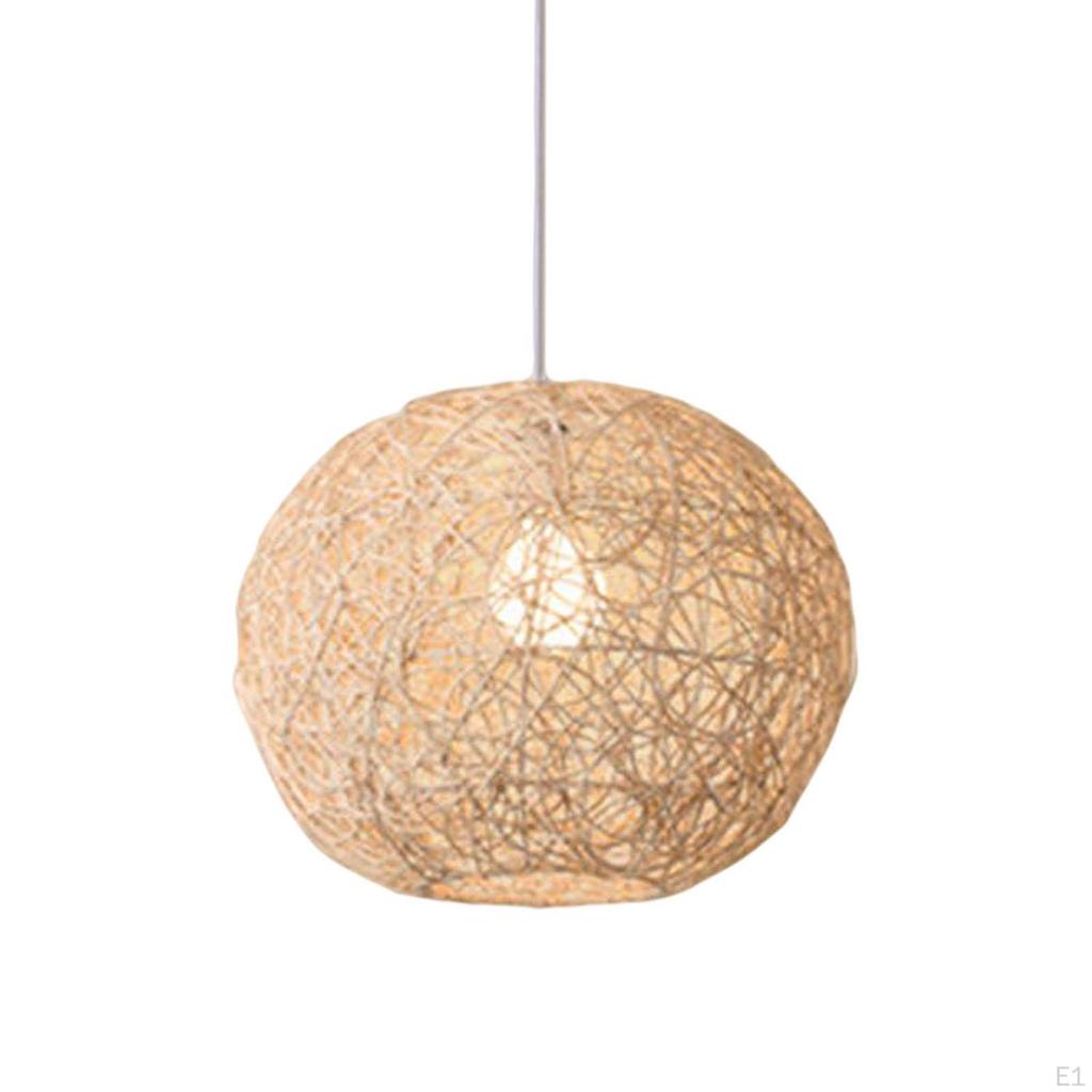 Pendant Light, Hand Weaved Ceiling Light for Farmhouse