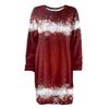 Women's Round Neck Casual Long Sleeve Plush Dresses