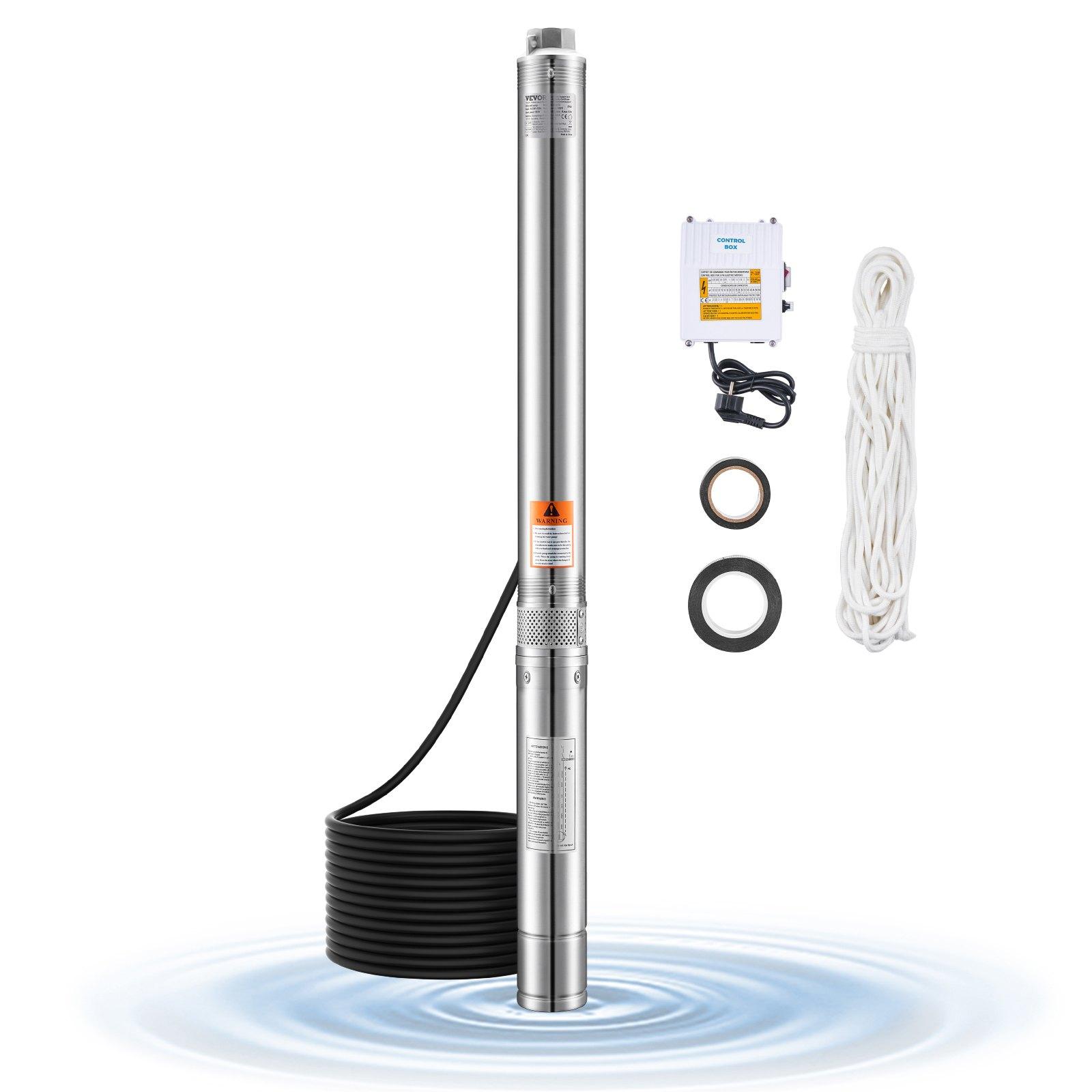 VEVOR Deep Well Submersible Pump, 910W