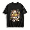 Funny Soccer Monkey Print Short Sleeve Casual Sports Cartoon T-Shirt Pure Cotton T-shirt
