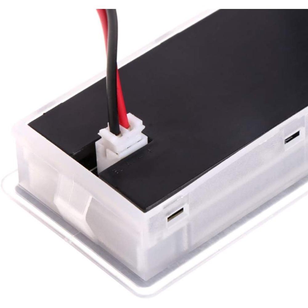 Contor de putere LCD multifuncțional pentru baterii cu plumb acid, contor de tensiune cu afișaj de temperatură, afișaj pentru baterie, afișaj de tensiune, 12V