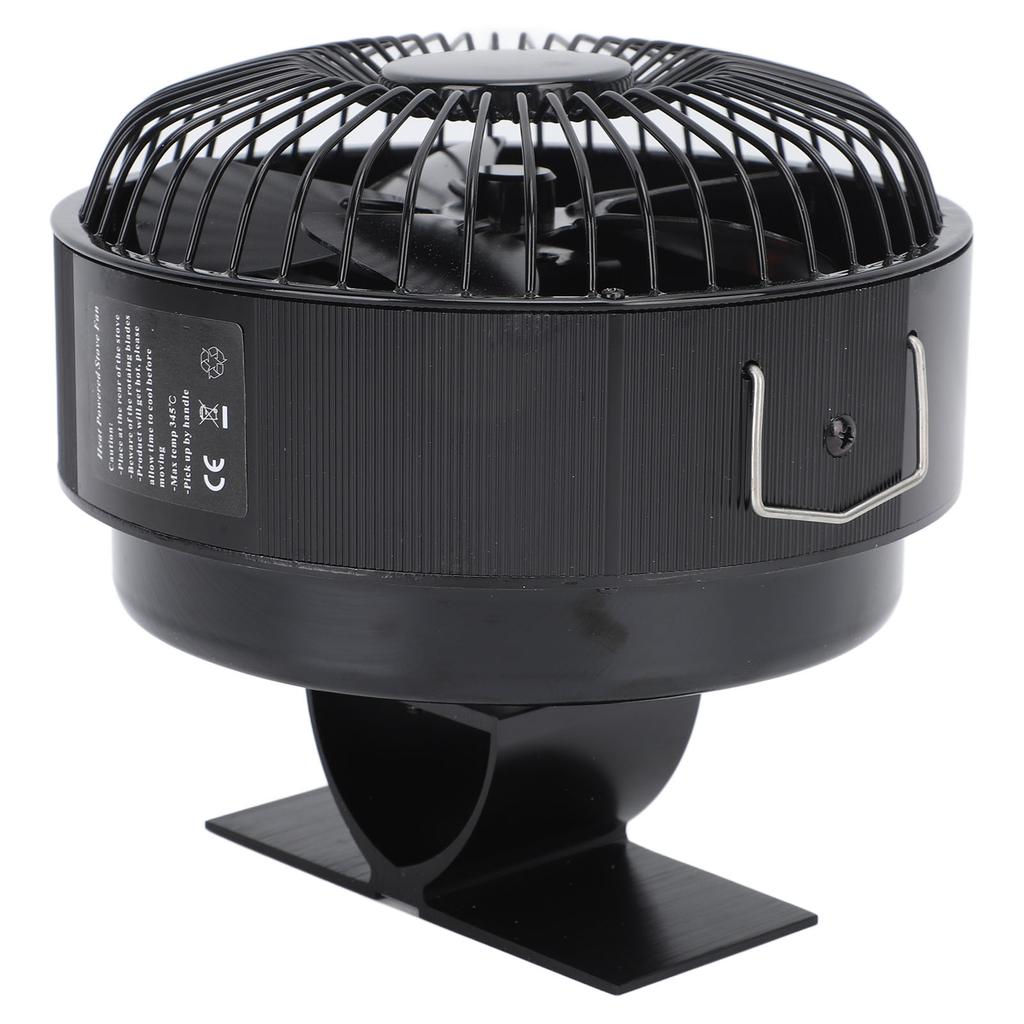 Round Fireplace Fan Heat Powered Stove Fan Aluminum Alloy Wood Burner Kerosene Stove Fan for