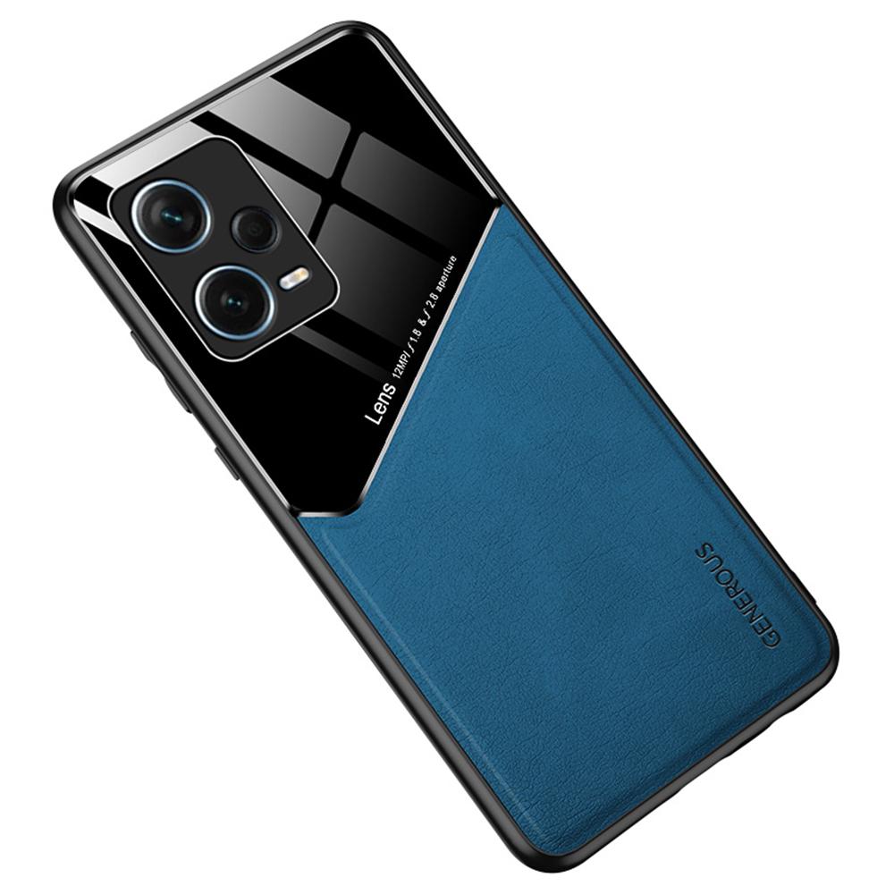 Shockproof Case for Xiaomi Redmi Note 12 Pro+ 5G TPU+PC+PU Leather Slim Phone Cover Support Magnetic Car Mount