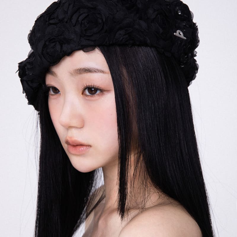 gounmoja CHERRY BLOSSOM BERET Cherry Blossom Beret_3 COLORS (Gift Wrapping)
