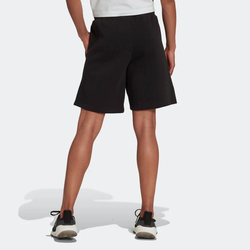 adidas Origineel Streep Print Rechte Casual Shorts Dames Onderkleding Zwart HM2137