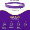 2026 New 4-Pack Cat Calming Collar, Anxiety Relief for Cats, Adjustable Soothing Necklace, Purple