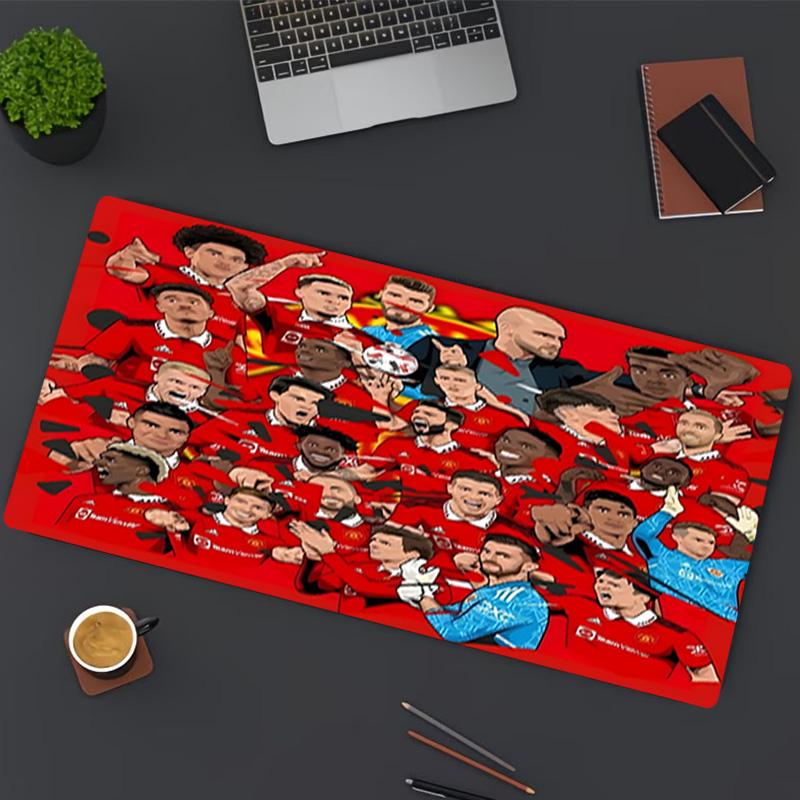 Tappetino per Mouse con Stampa Squadra di Calcio, per Tastiera, Laptop, PC, per Ufficio, Casa, Decorazione Scrivania, Regalo di Compleanno Perfetto per Giocatori