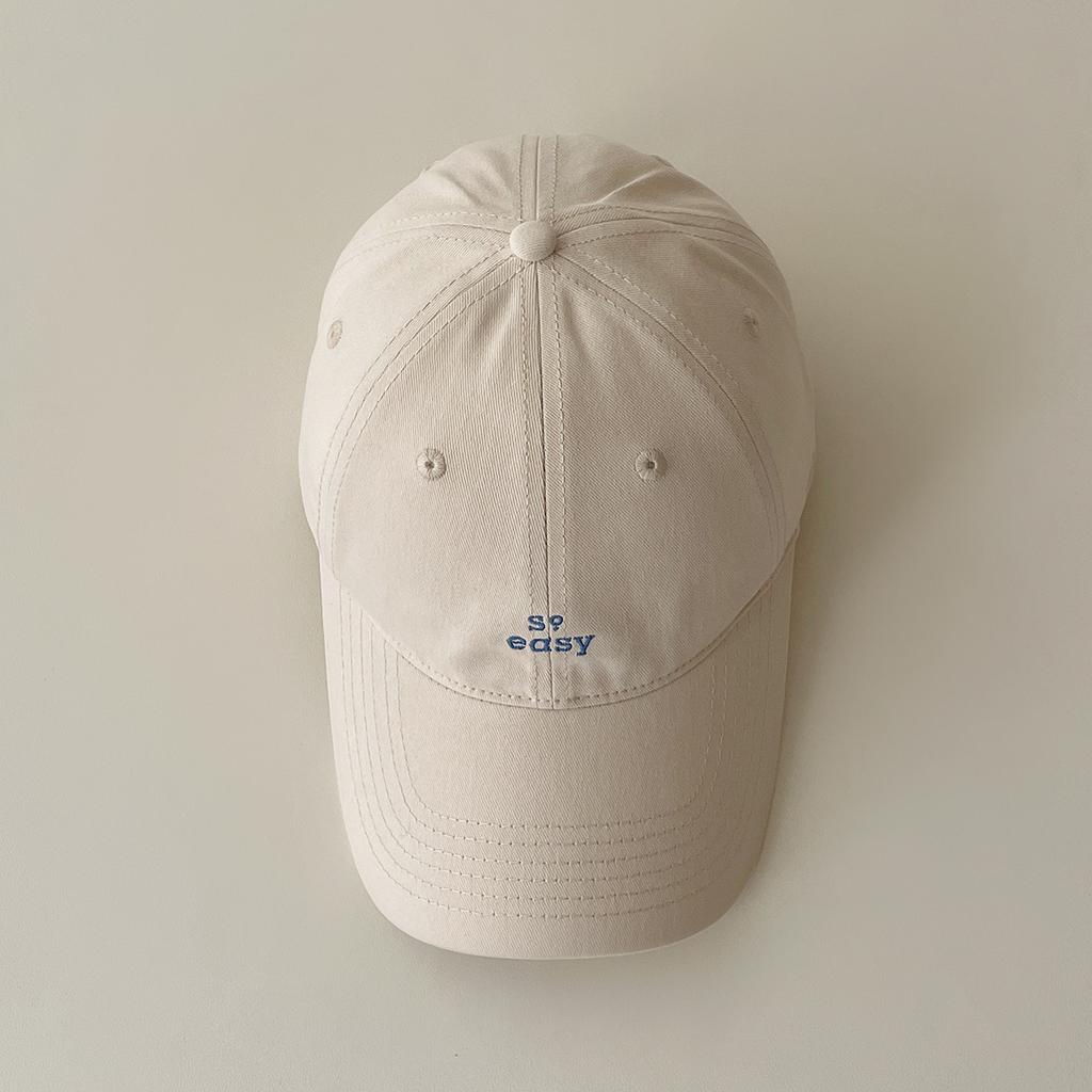 Fashion Hat ins Blogger Hat so.easy Embroidered Baseball Cap Korean Student Couple Versatile Soft Top Cap Female
