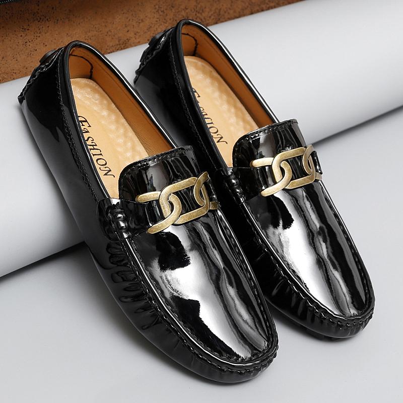 Men's Classic Plus Size Oxfords Business Flats Casual Leather Shoes Driving Loafers Wedding Shoes Italian Style Mocassins