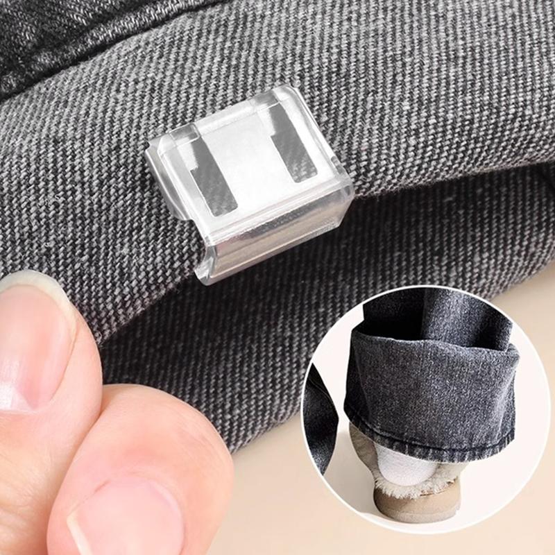 1-10Pcs Detachable Anti Sliding Trouser Clip No Sew Invisible Pants Leg Fixing Buckle DIY Portable Sewing Craft Clothing Clips