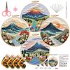 New Landscape Embroidery Diy Handmade Material Bag Fabric Creative Handmade Needle And Thread Set