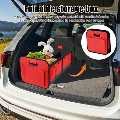Kofferraum-Organizer, faltbare Aufbewahrungsbox, großes Fassungsvermögen, mehrere Fächer, wasserdicht, zusammenklappbarer Aufbewahrungskoffer für den Kofferraum