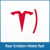 ZFX1 Metal Alloy Car Front Hood Emblem Rear Trunk 3D Sticker for Tesla Model 3 ModelY Replacement Badge Decoration Accessories
