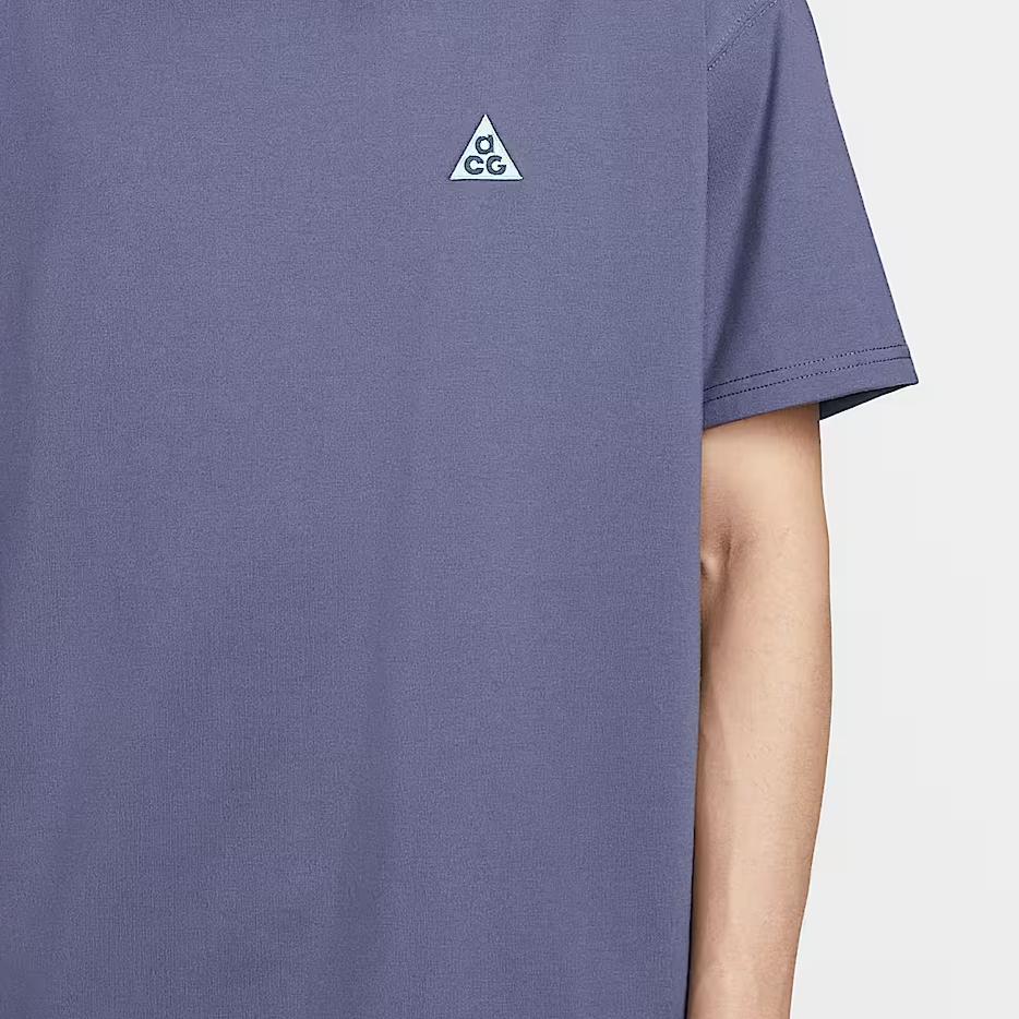 Nike ACG Series Versatile Simple Fashion Men's Short-Sleeve T-Shirt in Purple