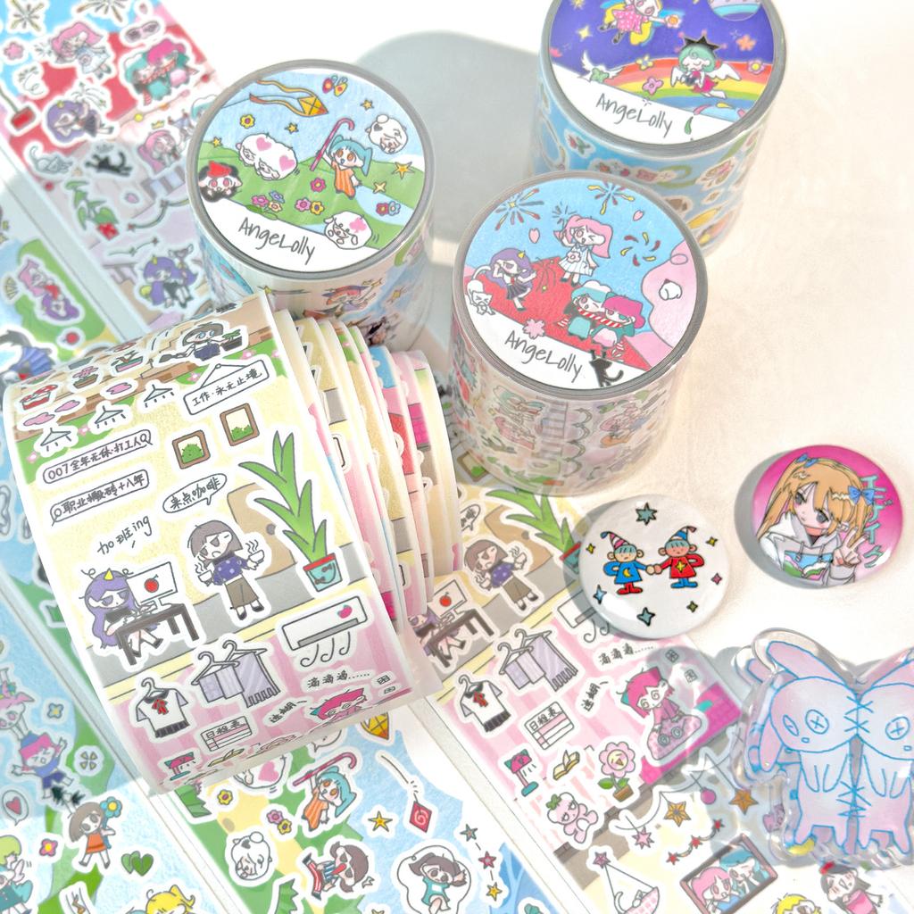 5*320cm Ins Style Cute Y2K Washi Tape Decorative Adhesive Tapes Journal Supplies Washi tape Scrapbooking Stickers Masking Tape