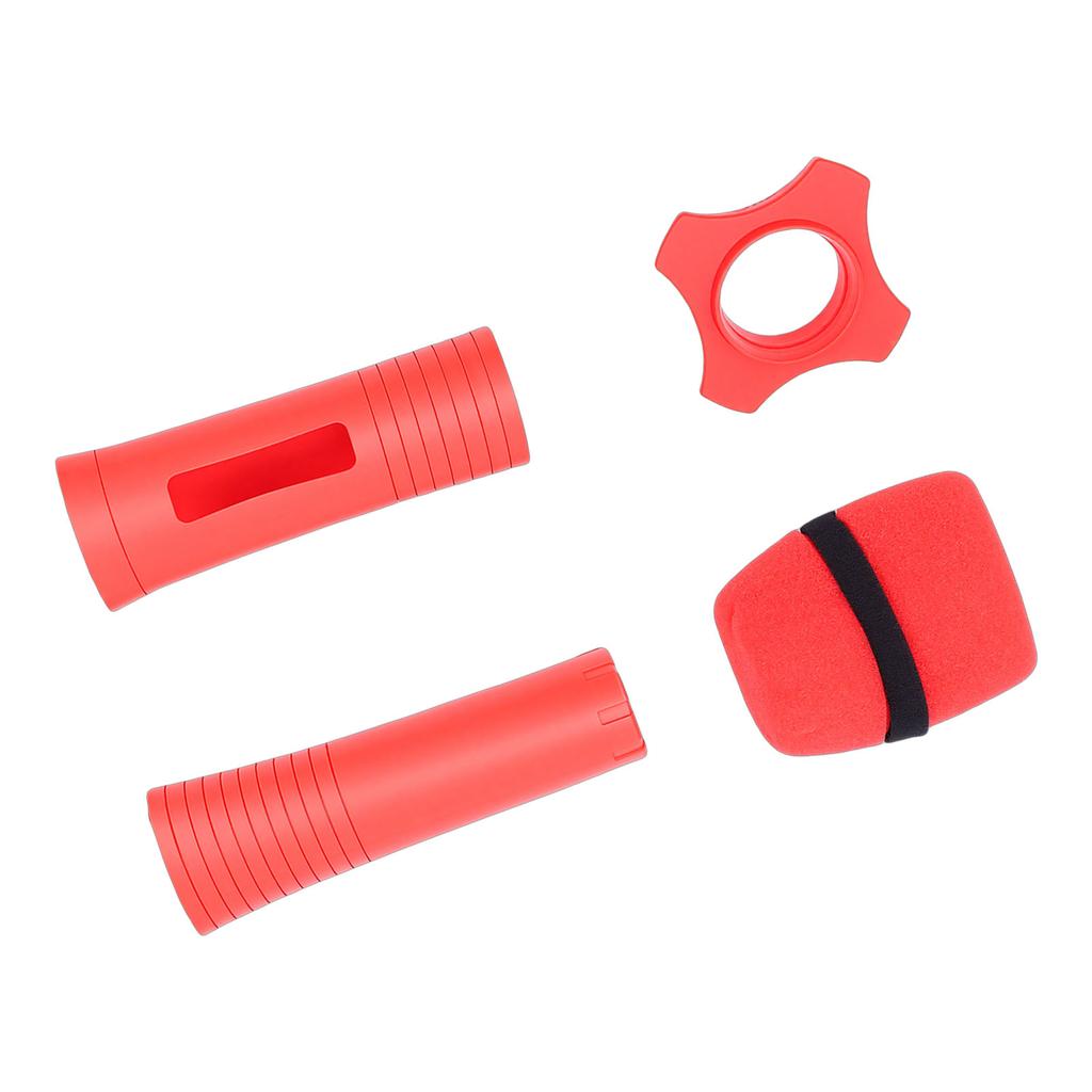 Silicone Wireless Microphone Handle Sleeve Anti Fall Mic Protection Cover with Windscreen Anti Slip Ring for KTV Home