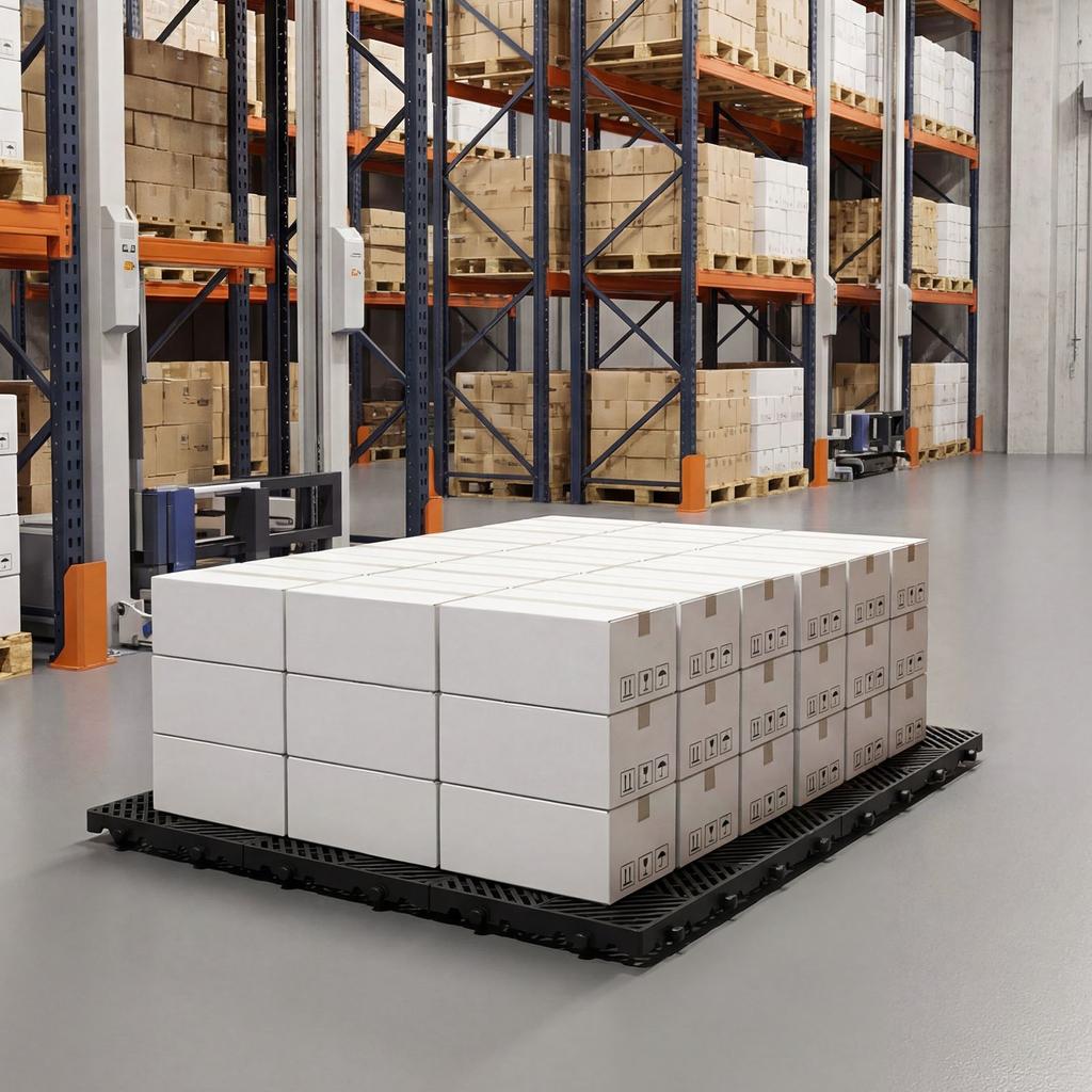 VEVOR Plastic Pallets, 6 Pcs Plastic Pallets for Basement Storage