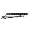 2LAN-19" Power Strip 8 Schuko Outlets with On/Off Switch 2LAN REG8SCHINT 250V 3500W 2M