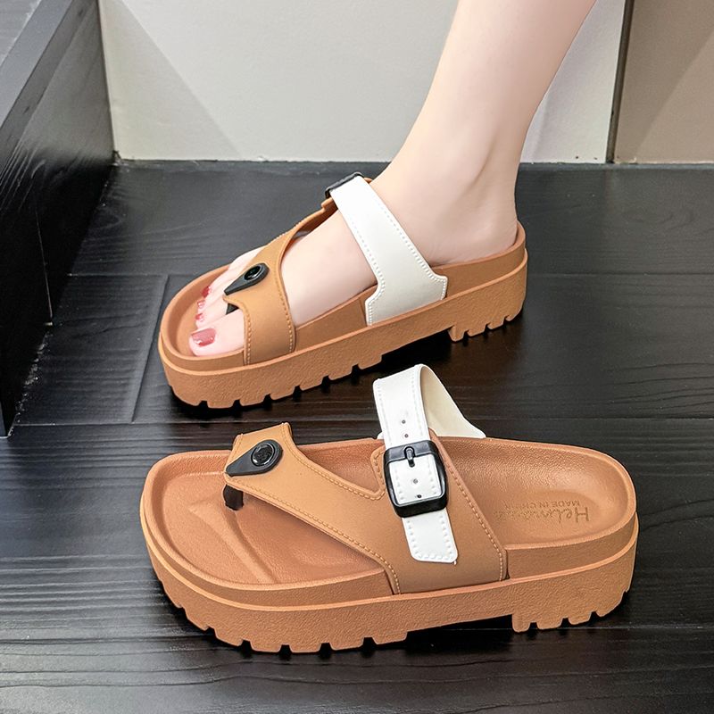 Women's Flip Flops Slippers and Ladies Sandals Soft Open Toe Slides White Shoes Original Korea Style Low Price Summer Footwear
