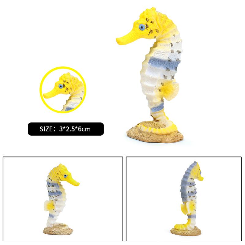 Oenux Sea Life Animals Coral Octopus Nautiloidea Crab Starfish Ocean Model Action Figures Educational Collection Toy Kid Gift