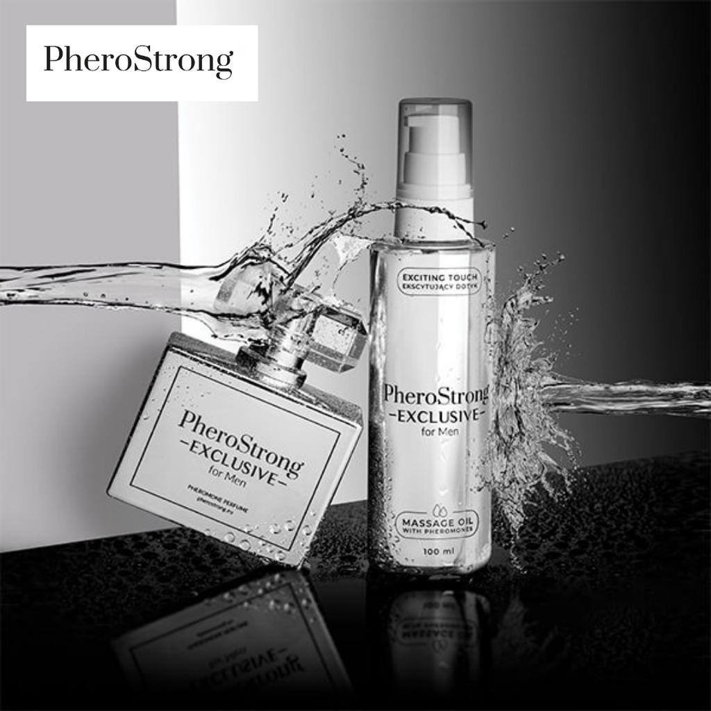 PheroStrong Exclusive for Men Massage Oil - Excite with Pheromones - 100ml