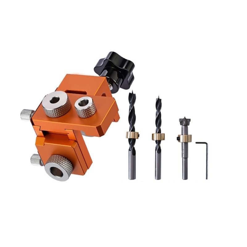 Drilling Locator for Cabinet Splicing Wood Dowel Camera Jig Set Eccentric Wheel Punching Template For Woodworking