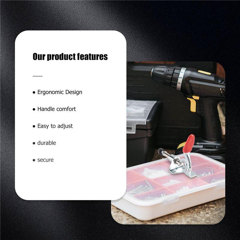 Feb.1Pcs Hand Tool Toggle Clamp Vertical Clamp Stroke Push Pull 301AM GH-301AM