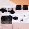 Kids Mini Model Stove 1 Set Dollhouse Kitchen Simulation Toy with Realistic Cooking Scene