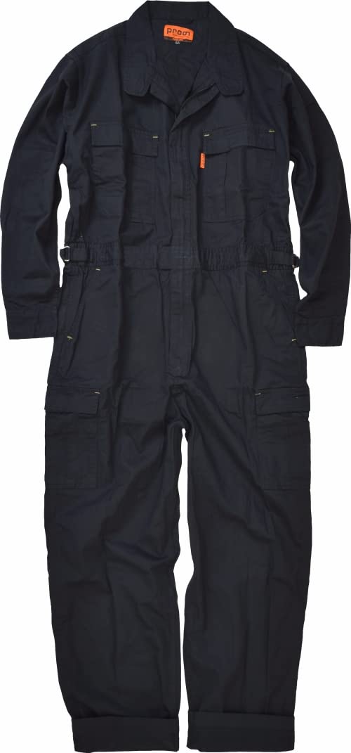 

Prono Long Sleeve Cargo Work Jumpsuit Dark 116-420P (100% Cotton) / (L, Navy)