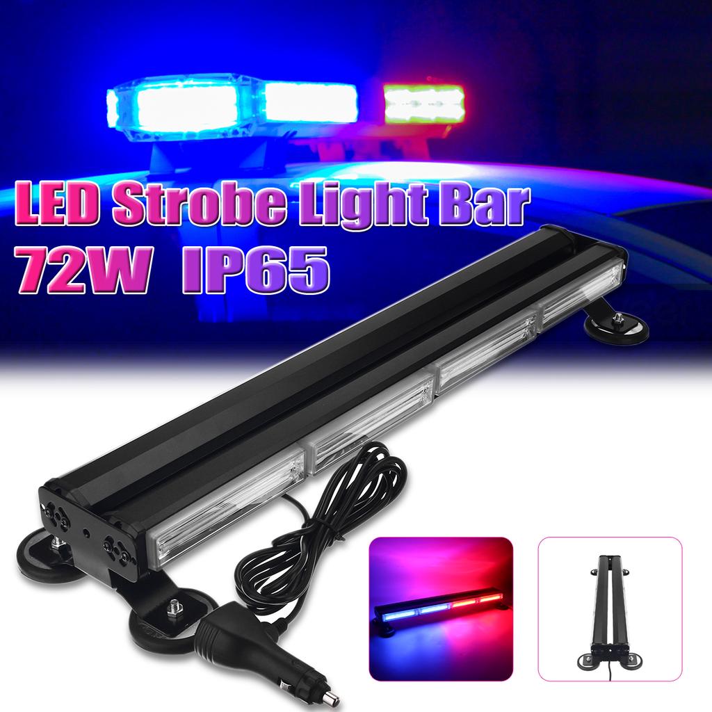 Buy Car Strobe Light 12V24V 72W IP65 Waterproof Car Strobes Light Red and Blue Light Flashing
