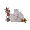 Rustic Rooster Figurine Resin Distressed Chicken Statue Farmhouse Style Rooster Sculpture for Thanksgiving Day Desktop Decoration