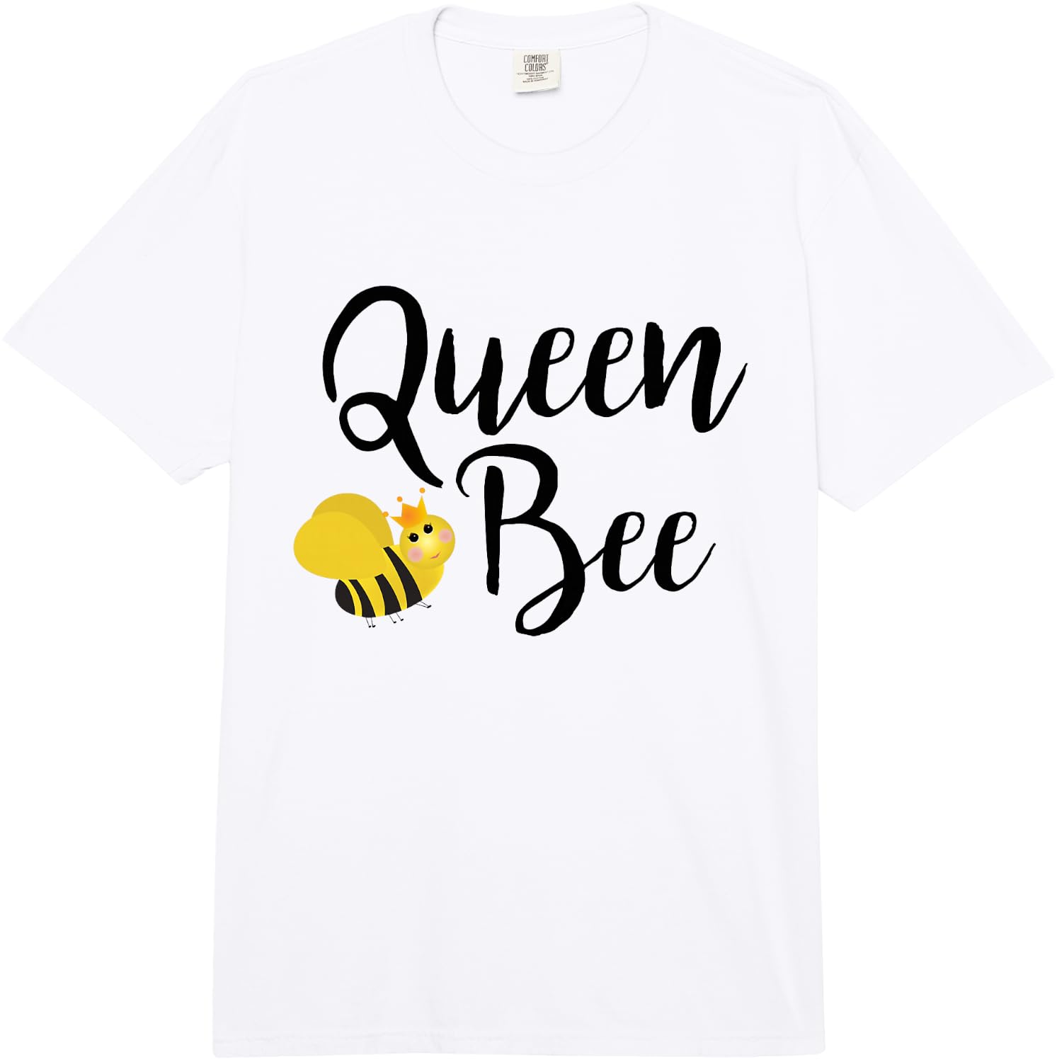 Queen Bee Fun Beehive Cute Beekeeping Gift Comfort Colors Adult Heavyweight Unisex T-Shirt L