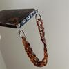 Retro Amber Leopard Print Lanyard for iPhone11Promax Apple 11 Mobile Phone Case 11 Simple 11 Female 11 Soft