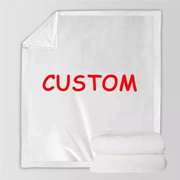 Přizpůsobená flanelová deka z korálového rouna - Digitální potisk, Ideální pro použití v kanceláři nebo v klimatizovaných prostorech