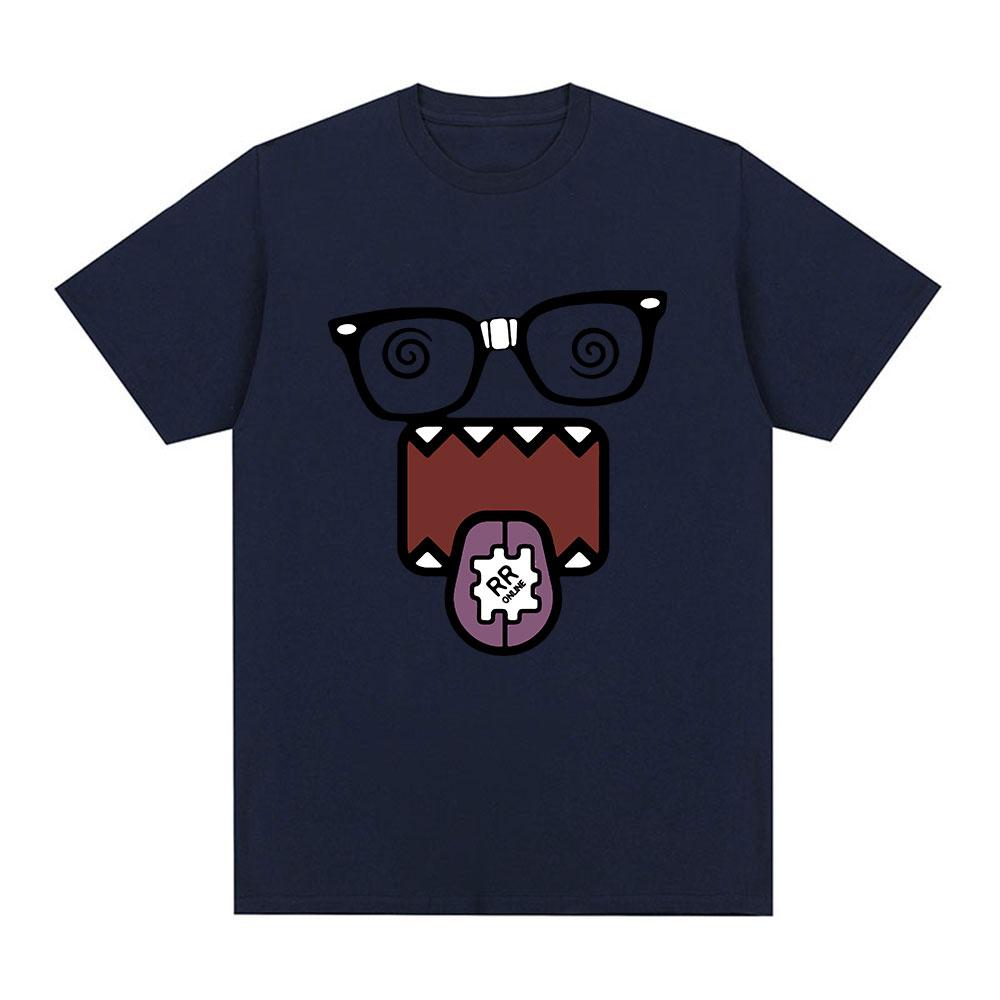 Domo Kun Funny Meme T Shirts Men's Women Clothing Cotton Casual T-Shirts Vintage Short Sleeve Oversized T-shirt Tops Streetwear