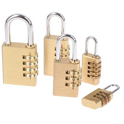 Mini Cadenas à Combinaison en Laiton 3/4 Chiffres Cadenas à Code Numérique Réinitialisable Pour Sac de Voyage Porte Armoire