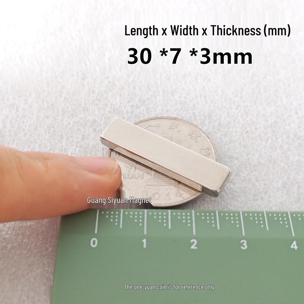 N52 Super Strong Neodymium Iron Boron Magnet, Rectangular 25x30x100mm, Permanent Magnetic Steel Sheet.