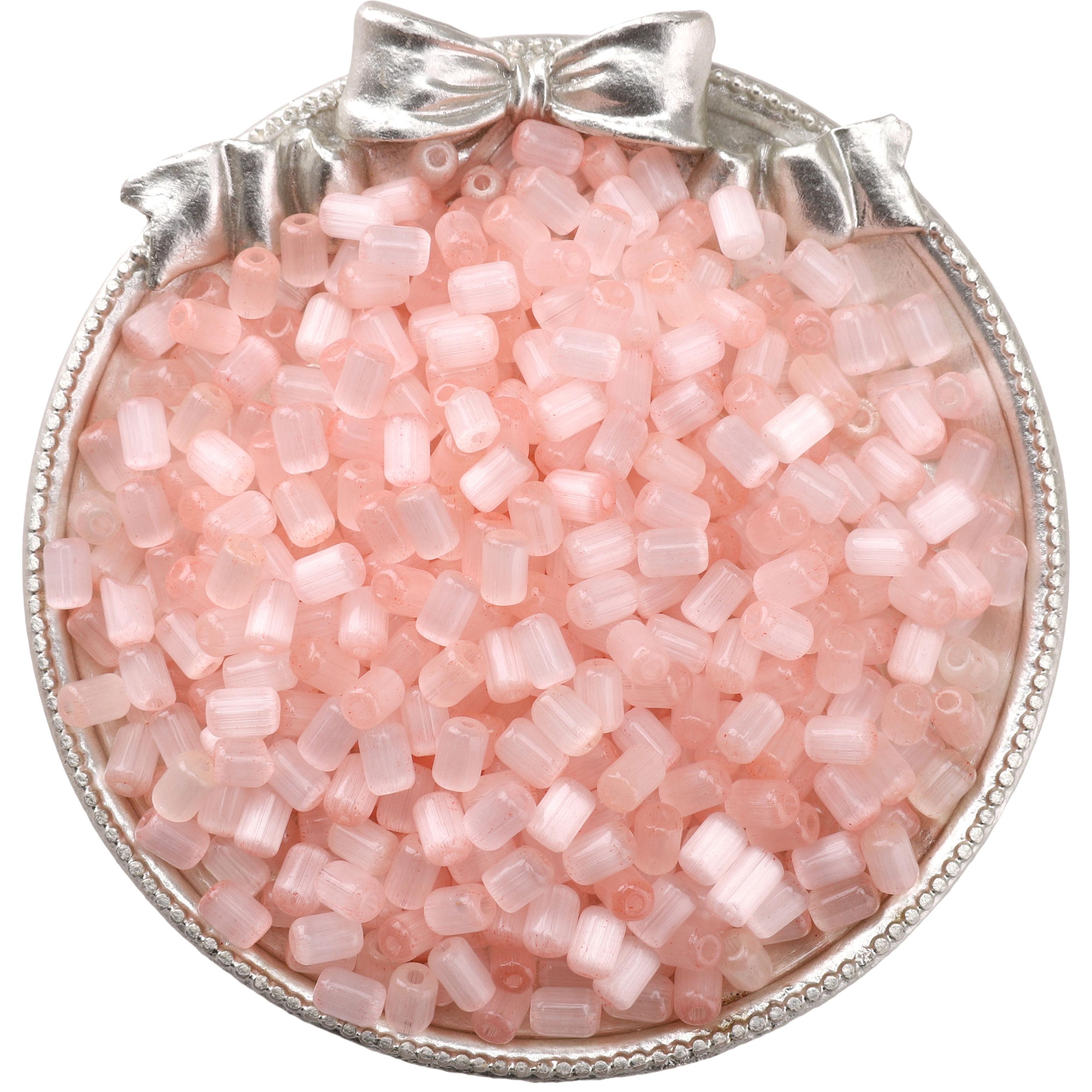 

60 шт. Стеклянные бусины-бисер «Кошачий глаз» в форме ююбы, для изготовления браслетов, ожерелий и других ювелирных изделий 4x6mm 60Pcs